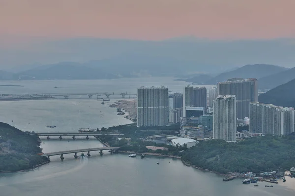 Oct 2021 Bahía Tung Chung Hong Kong Isla Lantau —  Fotos de Stock