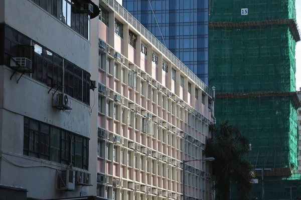 Oct 2021 Exterior Apartment Building Sham Shui Hong Kong — Stock Photo, Image