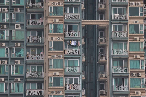 Octubre 2021 Los Edificios Apartamentos Residenciales Hong Kong — Foto de Stock