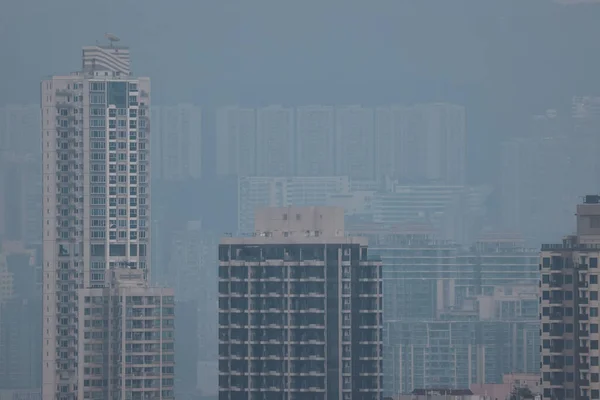 Oktober 2021 Blick Auf Die Gebäude Auf Der Halbinsel Kowloon — Stockfoto