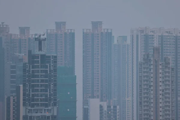 Říj 2021 Pohled Budovy Poloostrově Kowloon — Stock fotografie