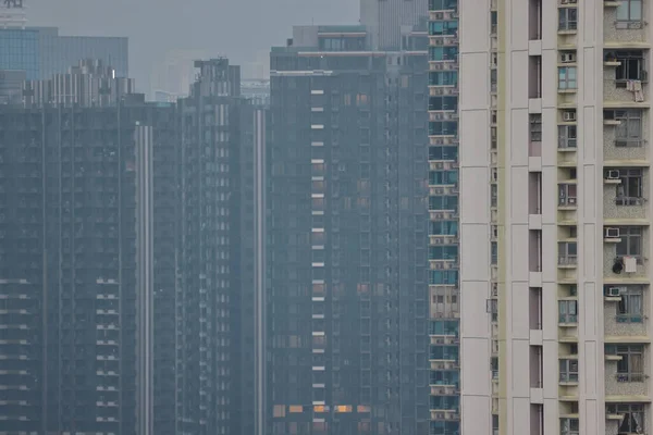 Out 2021 Vista Dos Edifícios Península Kowloon — Fotografia de Stock