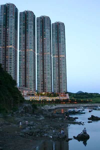 Juli 2004 Die Landschaft Des Tiu Keng Pier Hong Kong — Stockfoto