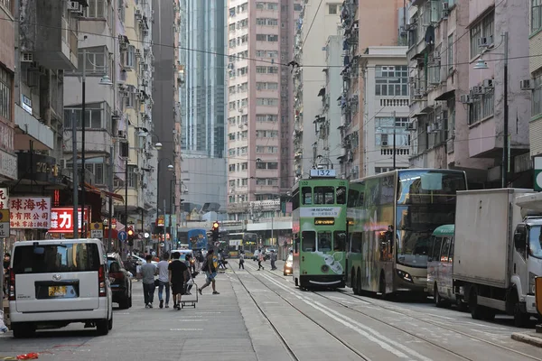 Ноя 2021 Des Voeux Road Центральном Острове Гонконг Гонконге Китай — стоковое фото