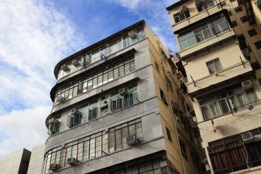 17 Temmuz 2021: Bölgedeki konutlar Sham Shui Po 'daki apartman daireleri.