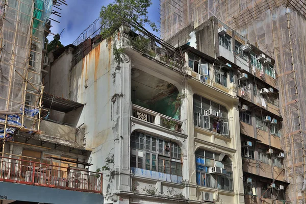 Juli 2021 Bostäderna Området Lägenheter Med Medelhög Höjd Sham Shui — Stockfoto