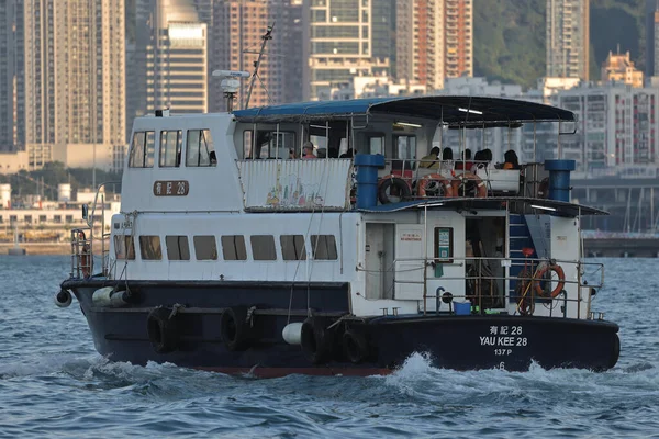 Nov 2021 Táxi Aquático Victoria Harbour Hong Kong — Fotografia de Stock