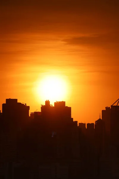 Ноя 2021 Года Закат Солнца Центральном Западном Округе Гонконг — стоковое фото