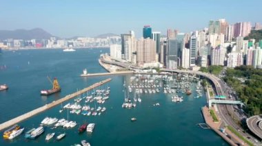 Causeway Bay North Point 'in hava görüntüleri, Victoria Park, Hong Kong