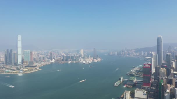 Images Aériennes Ville Hong Kong — Video