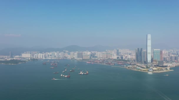 Відеозапис Міста Гонконг — стокове відео