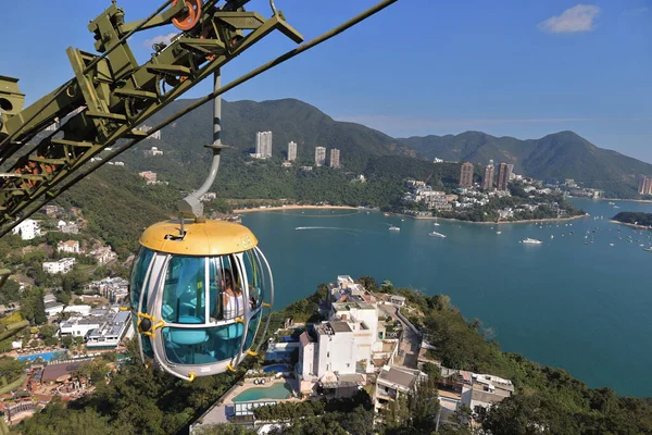 Nov 2021 Téléphérique Hong Kong Ocean Park Qui Envoie Des — Photo