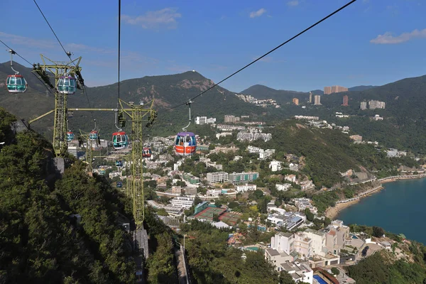 Nov 2021 Téléphérique Hong Kong Ocean Park Qui Envoie Des — Photo