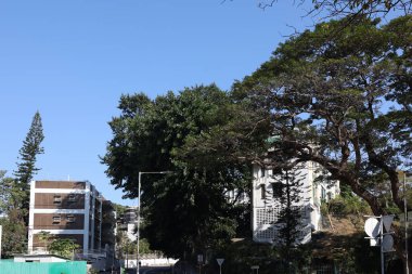 27 Kasım 2021 Shouson Hill, Hong Kon 'daki lüks yerleşim yeri.