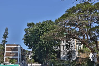 27 Kasım 2021 Shouson Hill, Hong Kon 'daki lüks yerleşim yeri.
