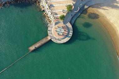 Repulse Körfezi Sahili 'nin yanındaki dinlenme yerinde.