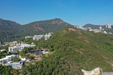 27 Kasım 2021. Ada Yolu, Hong Kong 'daki lüks yerleşim alanı.