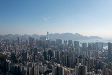 28 Kasım 2021 Kowloon üzerinden Hong Kong 'da Eagles Nest' ten