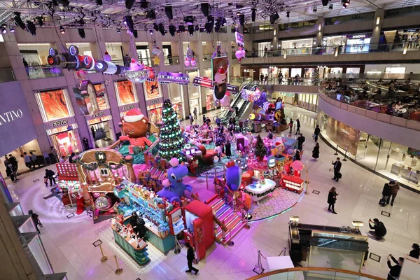 Δεκ 2021 Χριστουγεννιάτικες Διακοσμήσεις Στο Εμπορικό Κέντρο Landmark Στο Χονγκ — Φωτογραφία Αρχείου