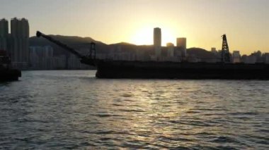 1 Aralık 2021 Shau Kei Wan, Hong Kong 'un doğu tarafı.