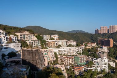 10 Aralık 2021 Zenci Link, Hong Kong 'daki lüks apartman kulesi.