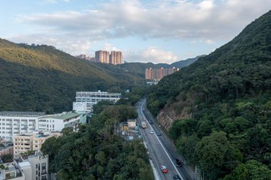 10 Aralık 2021 WONG NAI CHUNG GAP üzerindeki lüks apartman kulesi. 