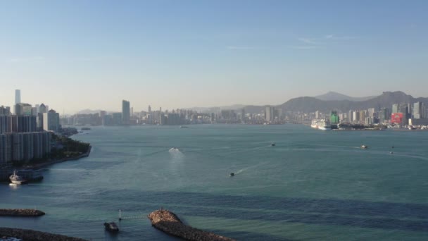 Prosinec 2021 Letecký Pohled Shau Kei Wan Východní Část Hong — Stock video