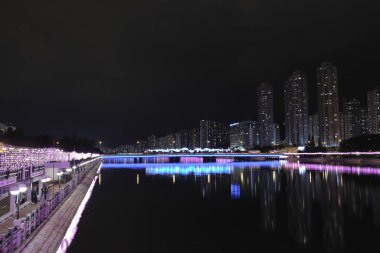 22 Aralık 2021 Sha Tin Festivali Gece Işığı