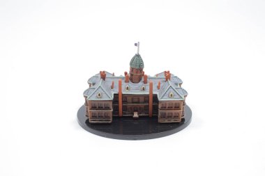 Japonya 'nın ünlü binaları modelinin ölçeği