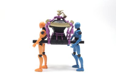 taşınabilir türbenin model süslemesinin ölçeği