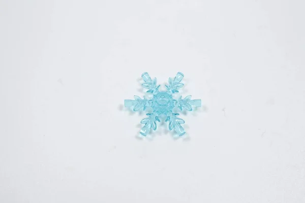 Small Snowflake White Back Ground — Stock Photo, Image