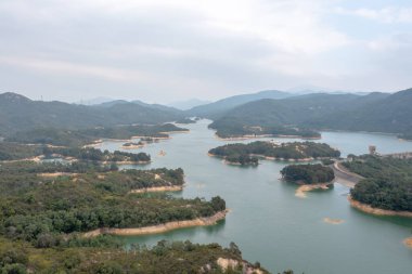 17 Aralık 2021. Tai Lam Chung rezervuarı Hong Kong 'da.