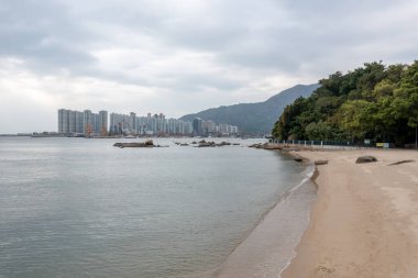 17 Aralık 2021, Hong Kong Gold Plajı 'ndaki Kafeterya eski plajı.