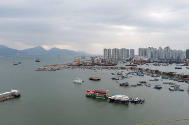 17 Aralık 2021 Castle Peak Körfezi Rıhtım Güvertesi ve Tuen Mun Tayfun Sığınağı
