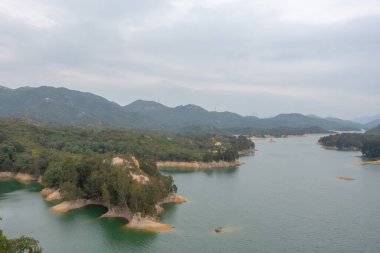17 Aralık 2021. Tai Lam Chung rezervuarı Hong Kong 'da.
