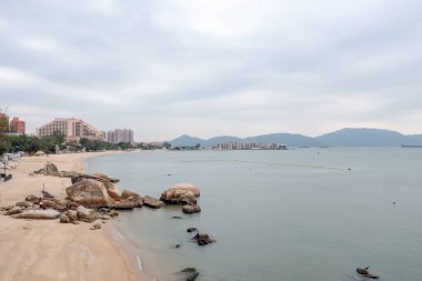 17 Aralık 2021, Hong Kong Gold Plajı 'ndaki Kafeterya eski plajı.