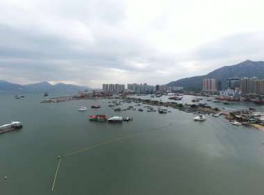 17 Aralık 2021 Castle Peak Körfezi Rıhtım Güvertesi ve Tuen Mun Tayfun Sığınağı