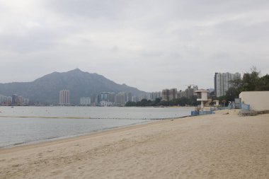 17 Aralık 2021 Altın Plaj ve Kafeterya Sahili Hong Kong Altın Beac