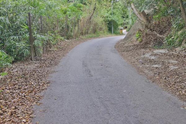 Déc 2021 Chemin Dans Village Campagne Hong Kong — Photo