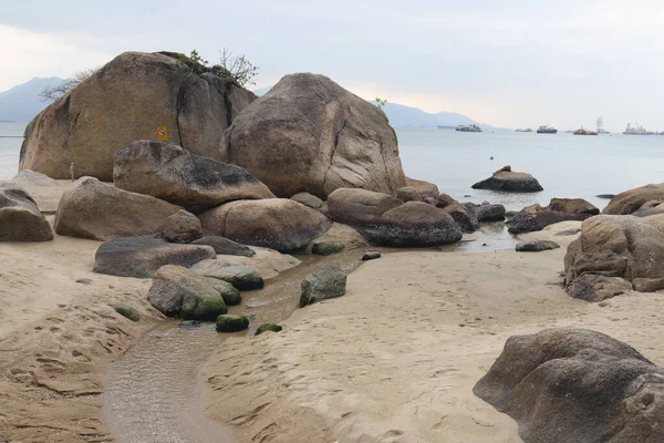 Dec 2021 Stara Kawiarnia Plaża Hong Kongu Gold Beach — Zdjęcie stockowe