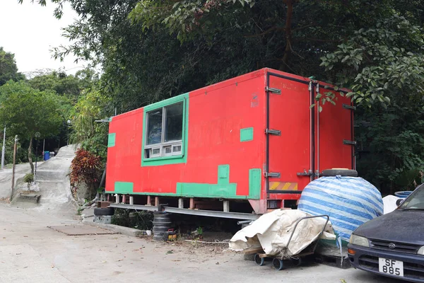 Dec 2021 Container House Westland Hong Kong — 스톡 사진