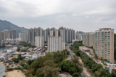 17 Aralık 2021 Sam Shing Estate, Castle Peak Körfezi manzarası