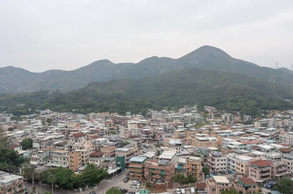 Dic 2021 Vista Aérea Aldea Nai Wai Hong Kong —  Fotos de Stock