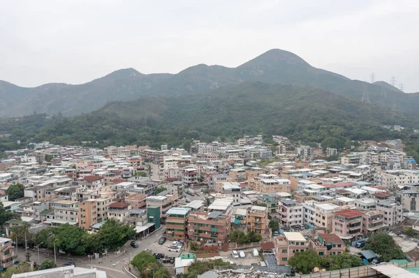 Dic 2021 Vista Aérea Aldea Nai Wai Hong Kong —  Fotos de Stock