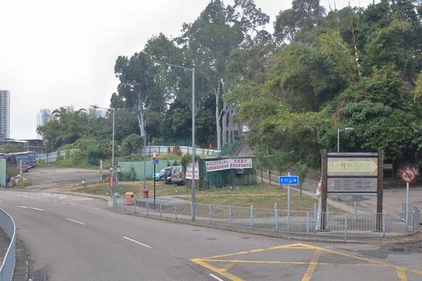 25 Aralık 2021, Ping Ha Yolu, Yuen Long Town. Hong Kong. 