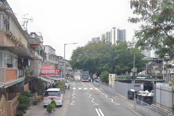 Dic 2021 Ping Road Yuen Long Town Hong Kong — Foto Stock