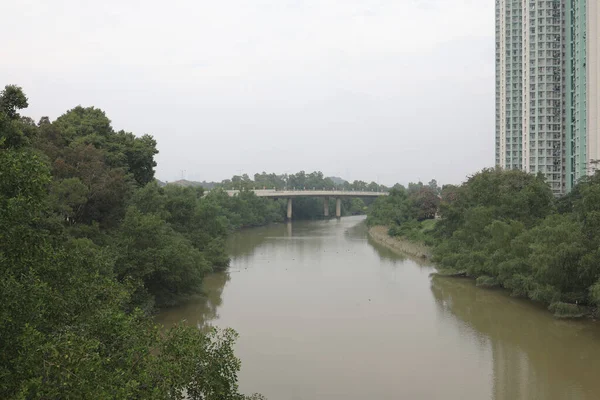 Dec 2021 Tin Shui River Tin Shui Wai Hong Kong — Foto Stock