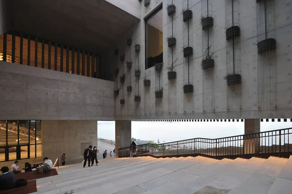 Δεκ 2021 Πλατεία Grand Stair Στο Museum Στη Δυτική Kowloon — Φωτογραφία Αρχείου