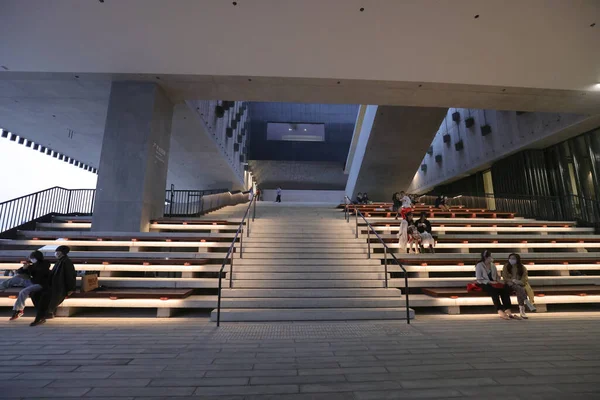 Desember 2021 Grand Stair Plaza Museum Kabupaten Kebudayaan Kowloon Barat — Stok Foto