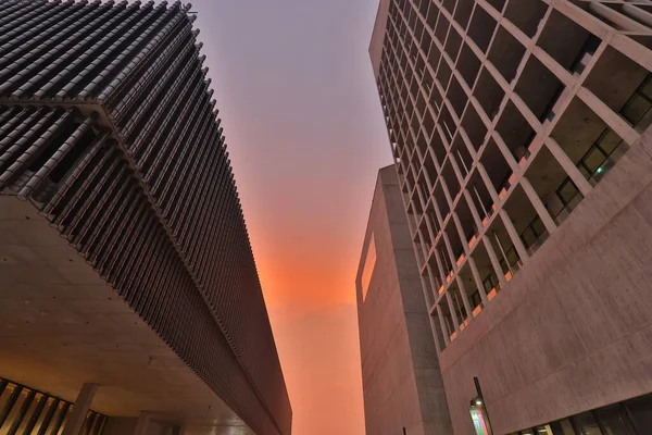 Dec 2021 Cement Building Building West Kowloon Cultural District — Fotografia de Stock